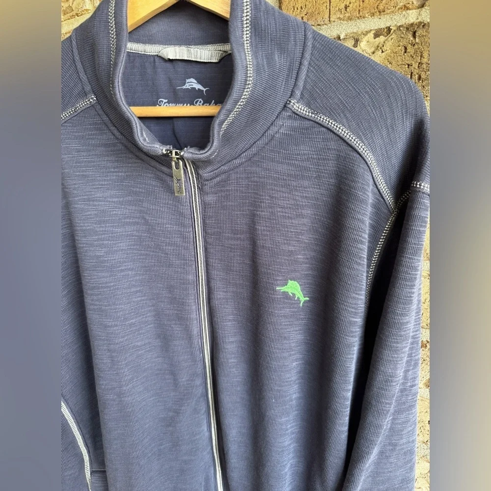 Tommy Bahama Tobago Bay Knit Cotton & Lyocell Jacket Size XL T